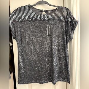 Cable & Gauge Sequin Top